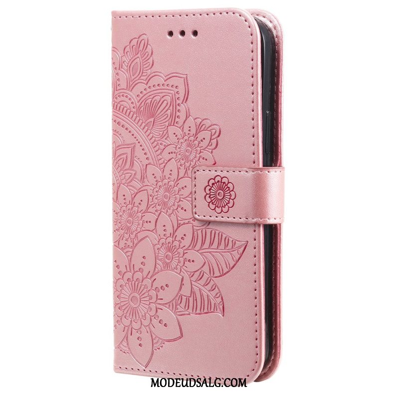 Flip Cover Xiaomi Redmi Note 13 5g Blomstertryk Med Rem