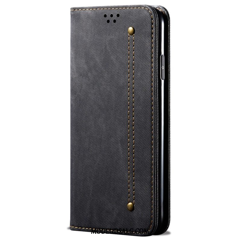 Flip Cover Xiaomi Redmi Note 13 5g Jeans Stof