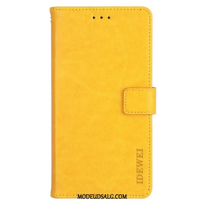 Flip Cover Xiaomi Redmi Note 13 5g Lædereffekt Idewei