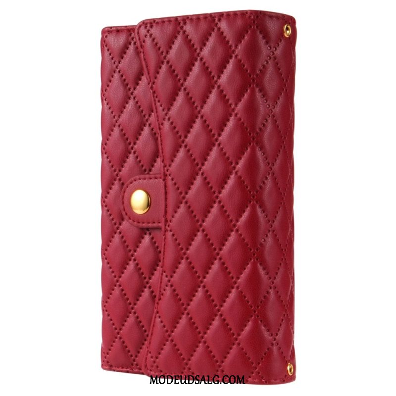 Flip Cover Xiaomi Redmi Note 13 5g Multifunktionel Quiltet