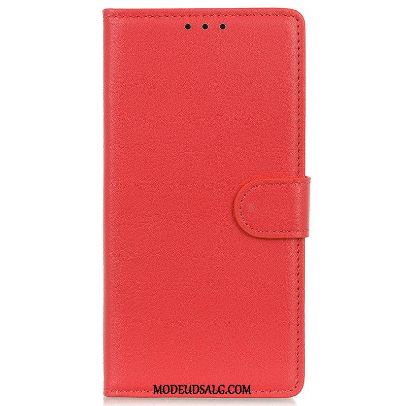 Flip Cover Xiaomi Redmi Note 13 Pro 4g Traditionelt Kunstlæder