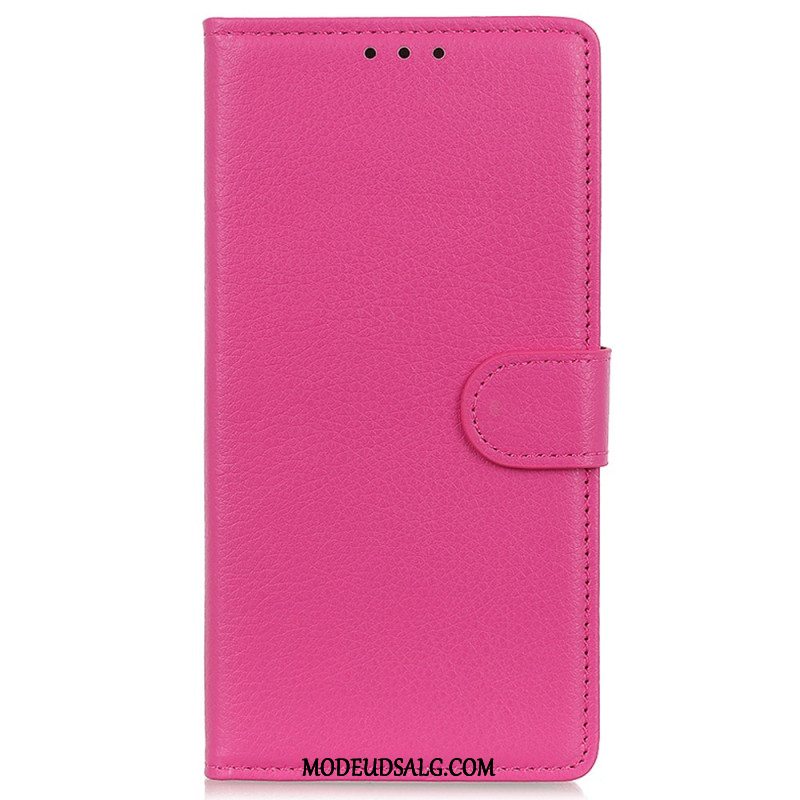 Flip Cover Xiaomi Redmi Note 13 Pro 4g Traditionelt Kunstlæder