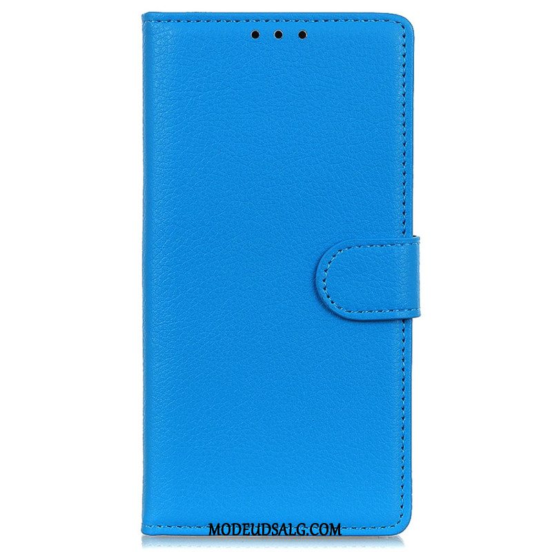 Flip Cover Xiaomi Redmi Note 13 Pro 4g Traditionelt Kunstlæder