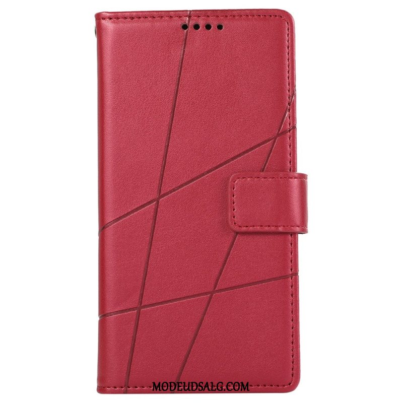 Flip Cover Xiaomi Redmi Note 13 Pro 5g Linjer Med Snor