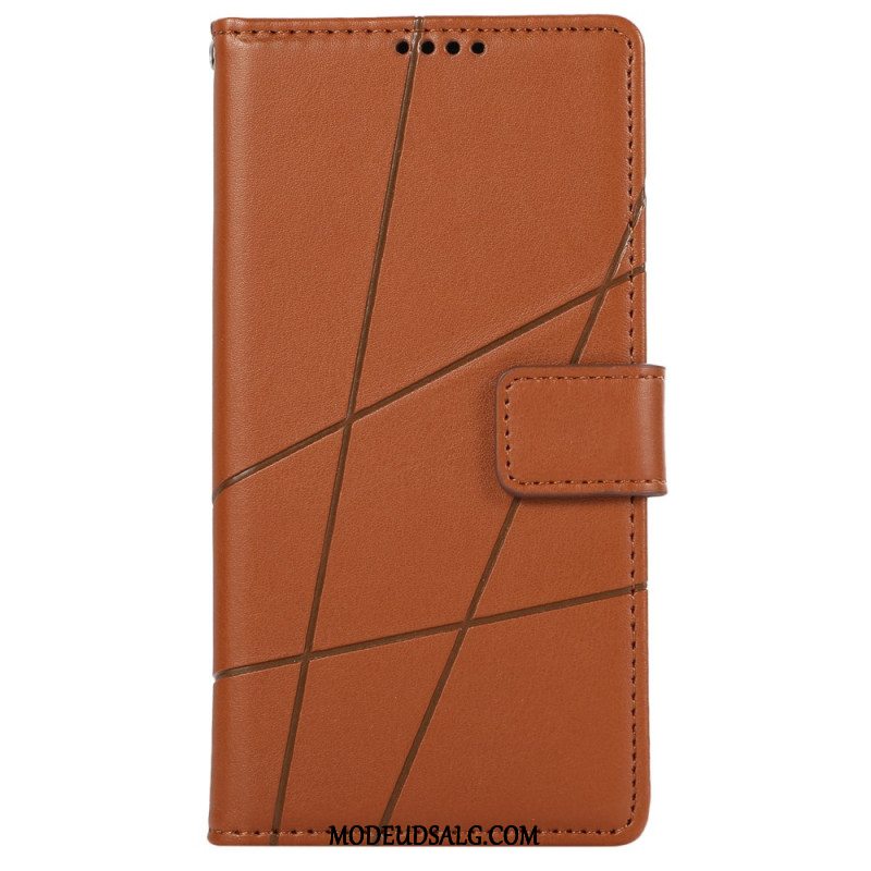 Flip Cover Xiaomi Redmi Note 13 Pro 5g Linjer Med Snor