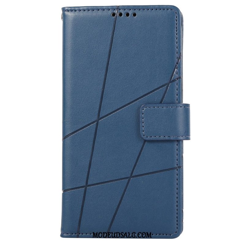 Flip Cover Xiaomi Redmi Note 13 Pro 5g Linjer Med Snor