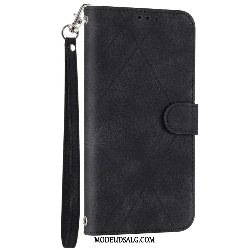 Flip Cover Xiaomi Redmi Note 13 Pro Plus 5g Strap Lines Dekoration