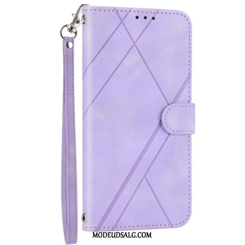 Flip Cover Xiaomi Redmi Note 13 Pro Plus 5g Strap Lines Dekoration