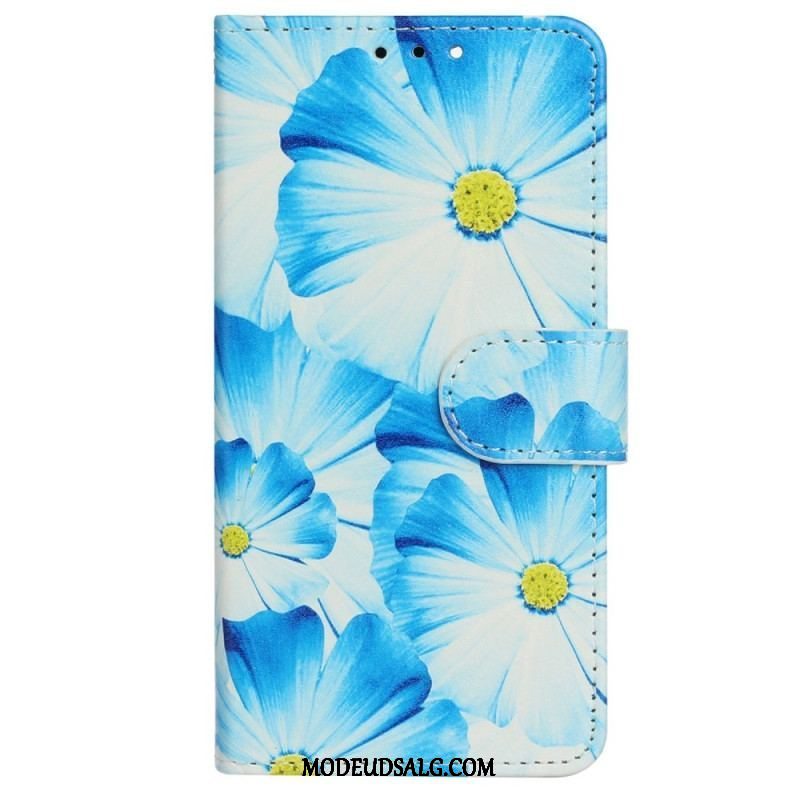 Flip Cover iPhone 14 Blomster