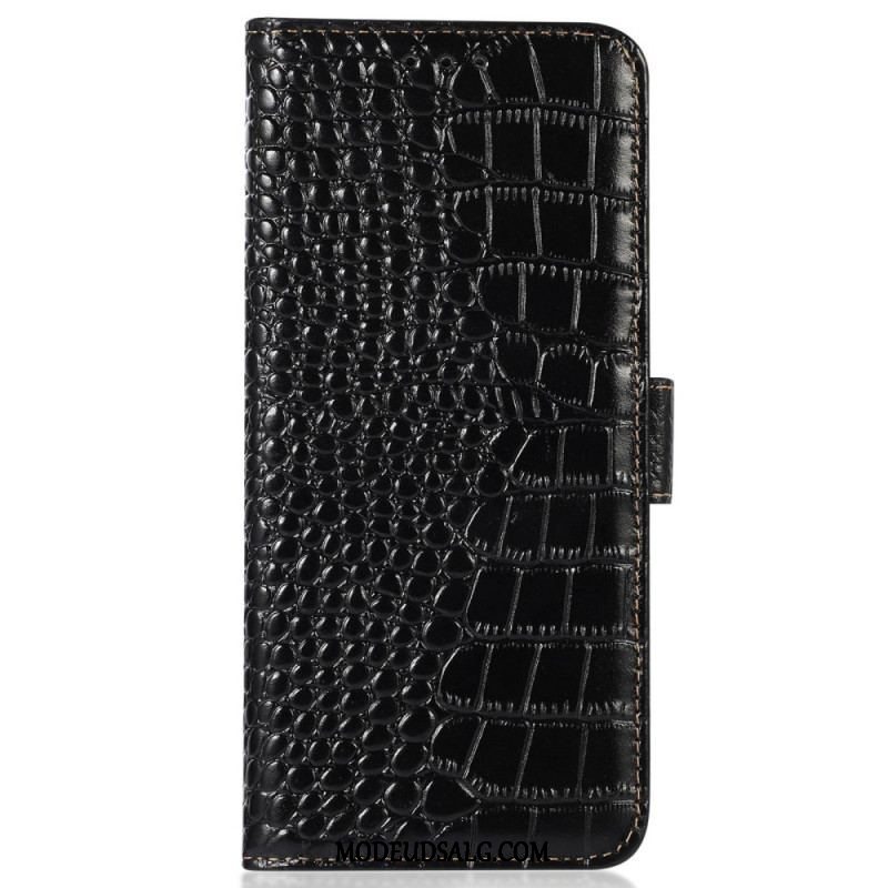 Flip Cover iPhone 14 Pro Max Crocodile Style Rfid