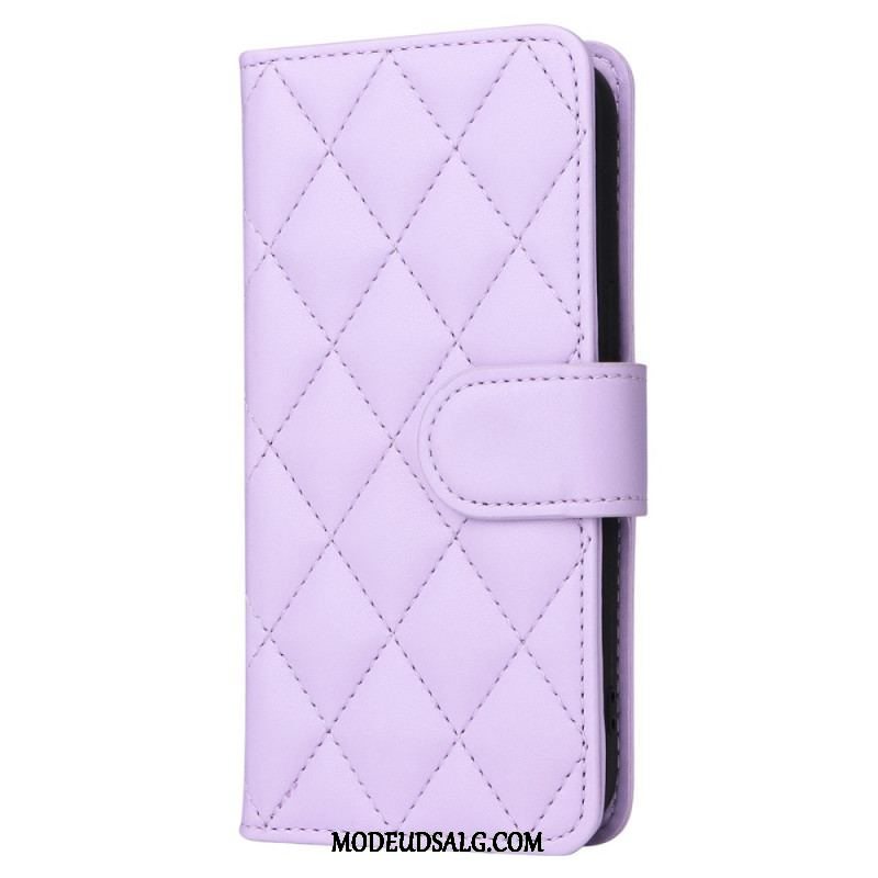 Flip Cover iPhone 14 Quiltet Stil