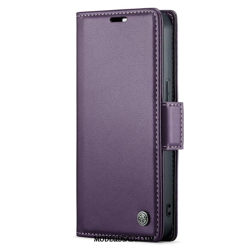 Flip Cover iPhone 15 Caseme Læderstil