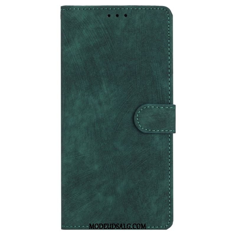 Flip Cover iPhone 15 Med Snor Retro Rem