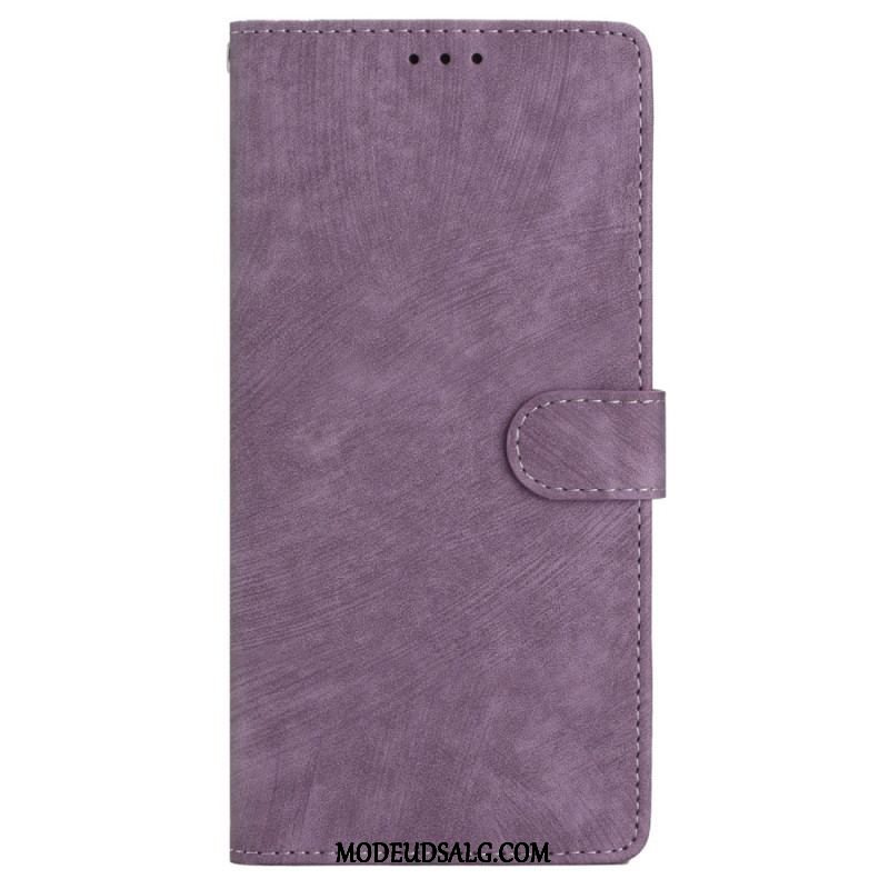 Flip Cover iPhone 15 Med Snor Retro Rem