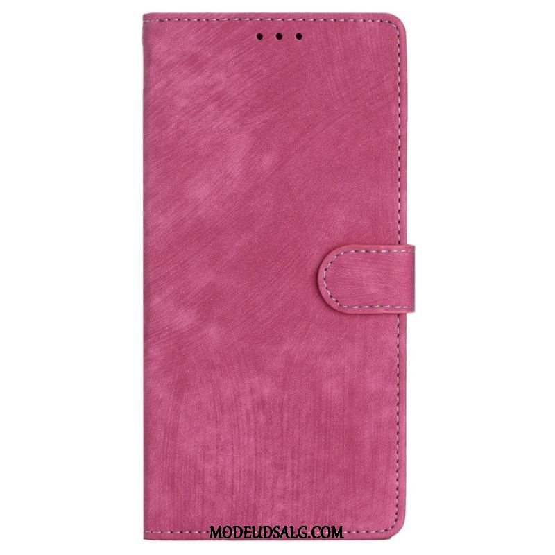 Flip Cover iPhone 15 Med Snor Retro Rem