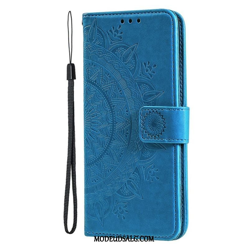 Flip Cover iPhone 15 Plus Solmandala Med Snor