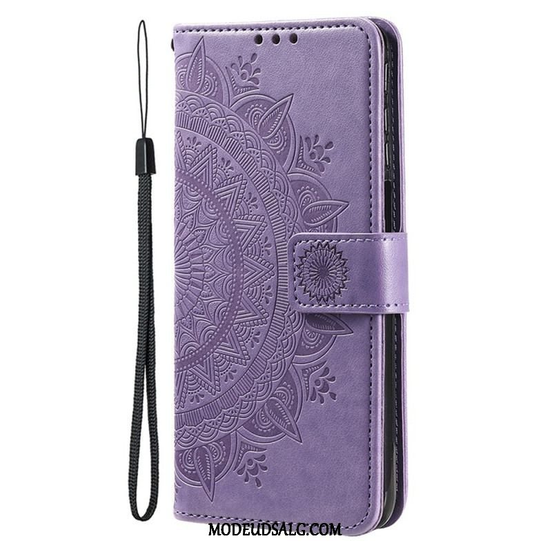 Flip Cover iPhone 15 Plus Solmandala Med Snor