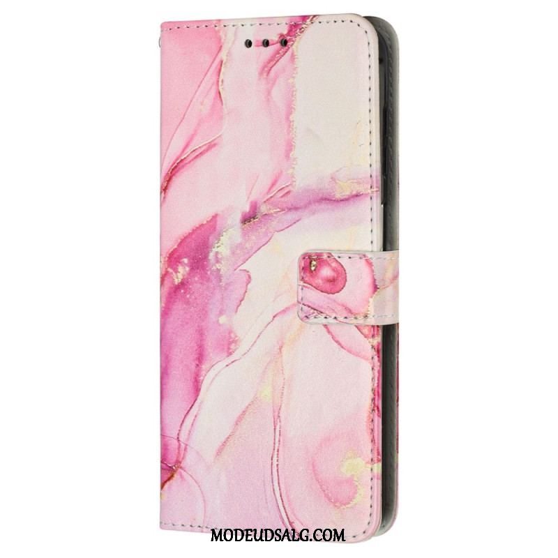 Flip Cover iPhone 15 Pro Max Marmoreret Stil