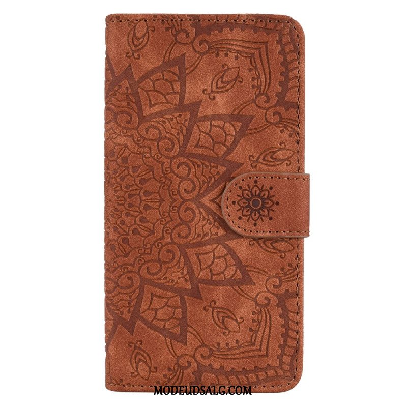 Flip Cover iPhone 16 Plus Mandala Tryk