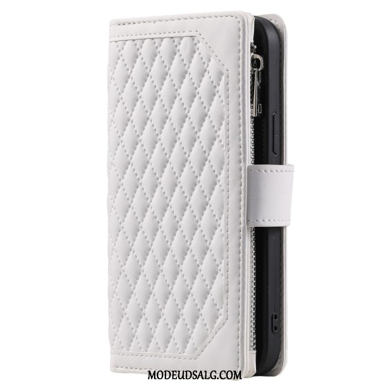 Flip Cover iPhone 16 Plus Quiltet Tegnebog