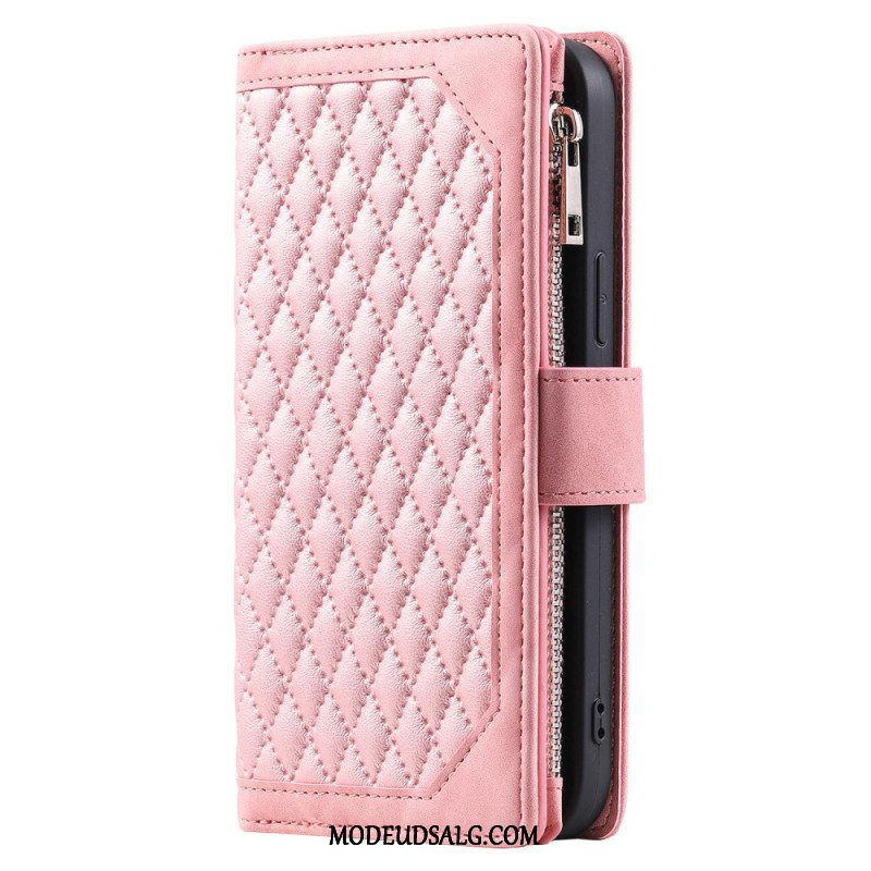 Flip Cover iPhone 16 Plus Quiltet Tegnebog