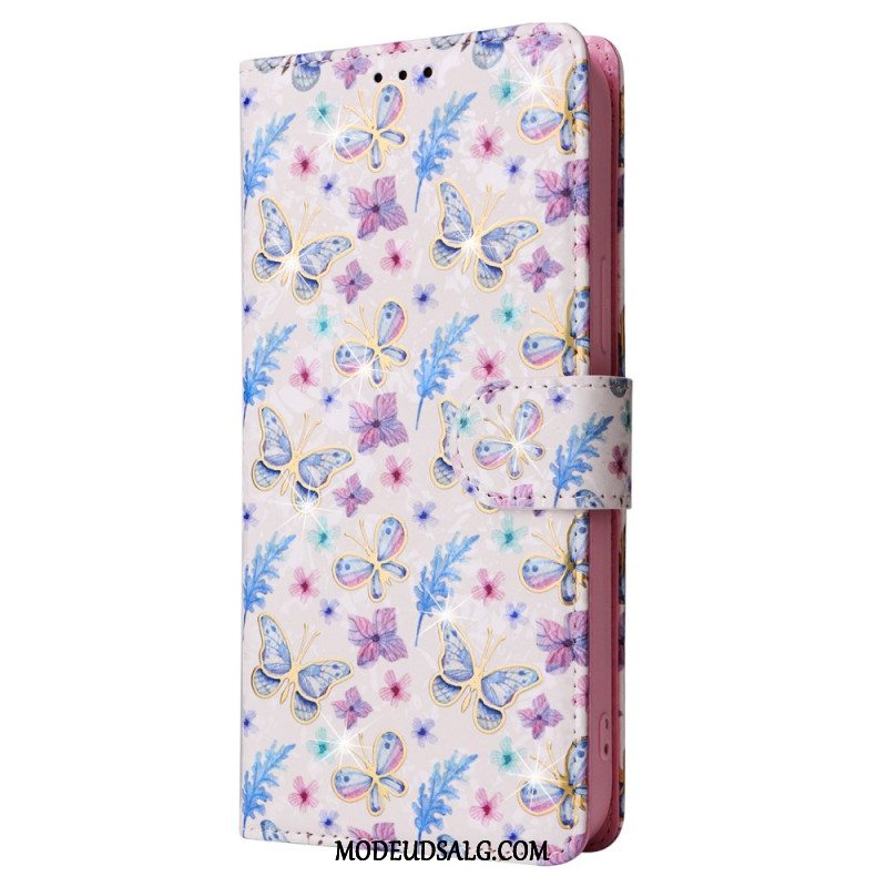 Flip Cover iPhone 16 Pro Floral Rfid Blocker Wallet