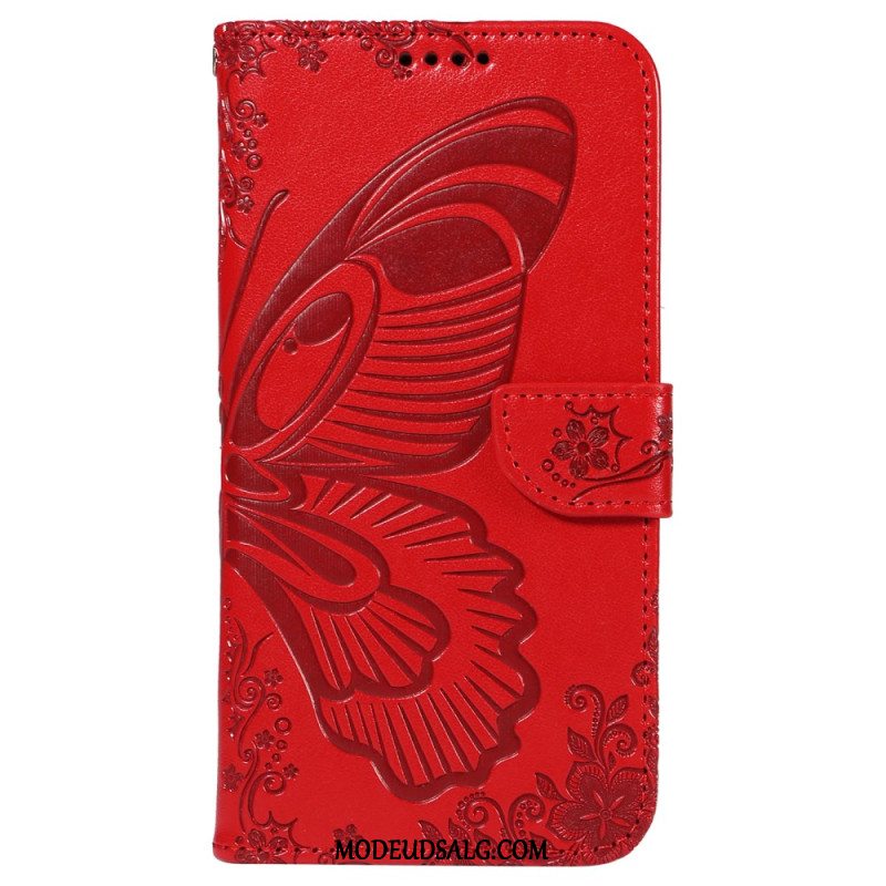 Flip Cover iPhone 16 Pro Grafisk Sommerfugl