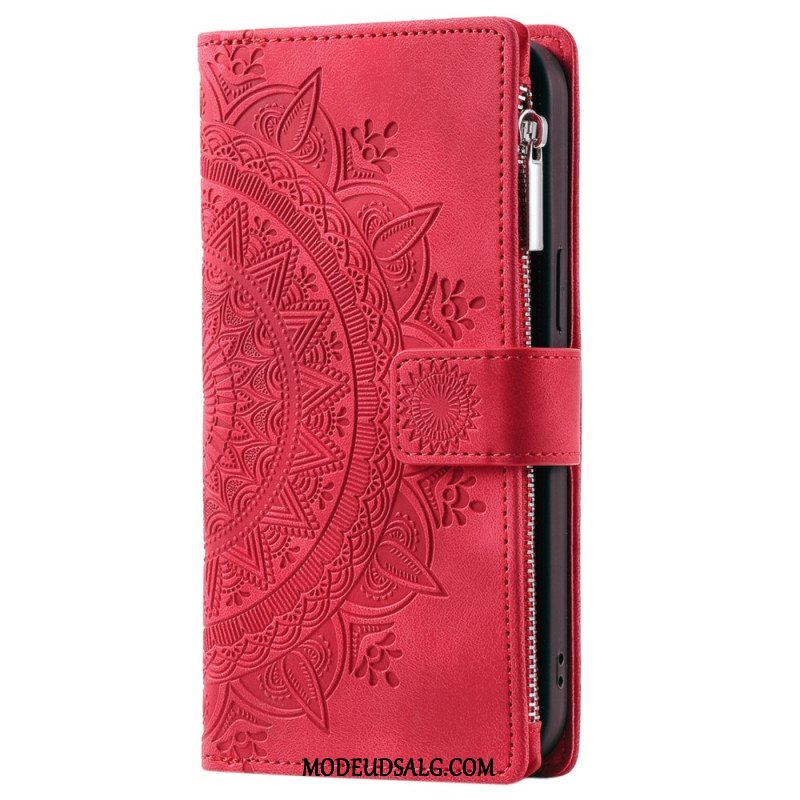 Flip Cover iPhone 16 Pro Max Pung Med Mandala Ruskindseffekt