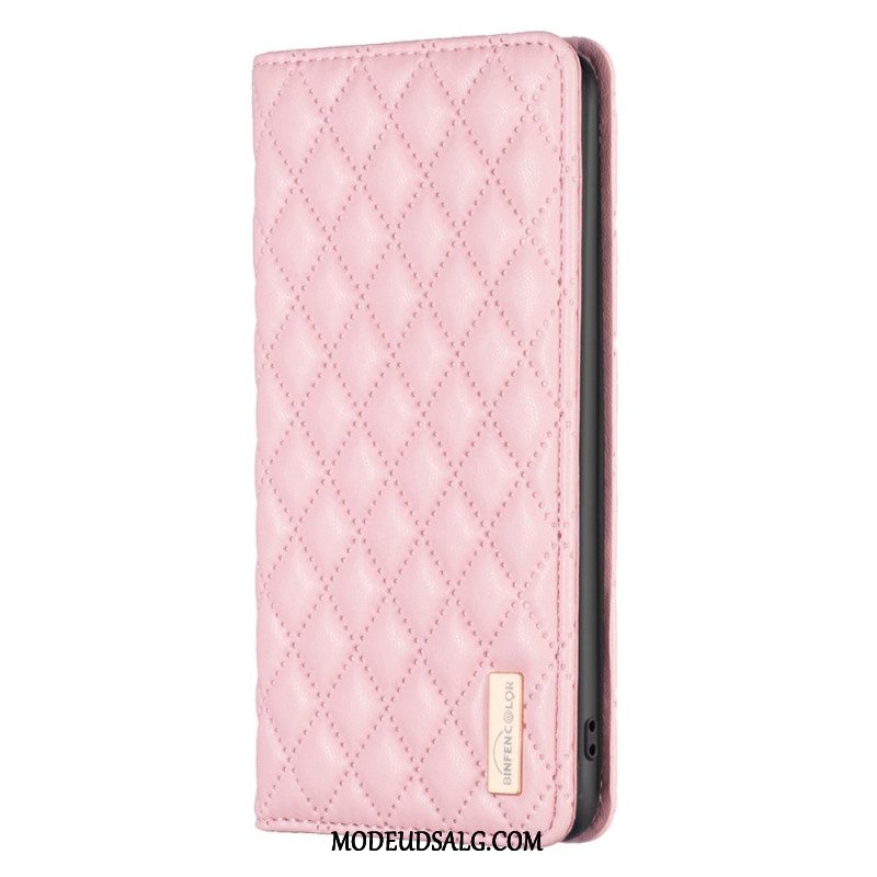 Flip Cover iPhone 16 Pro Quiltet Binfen Farve