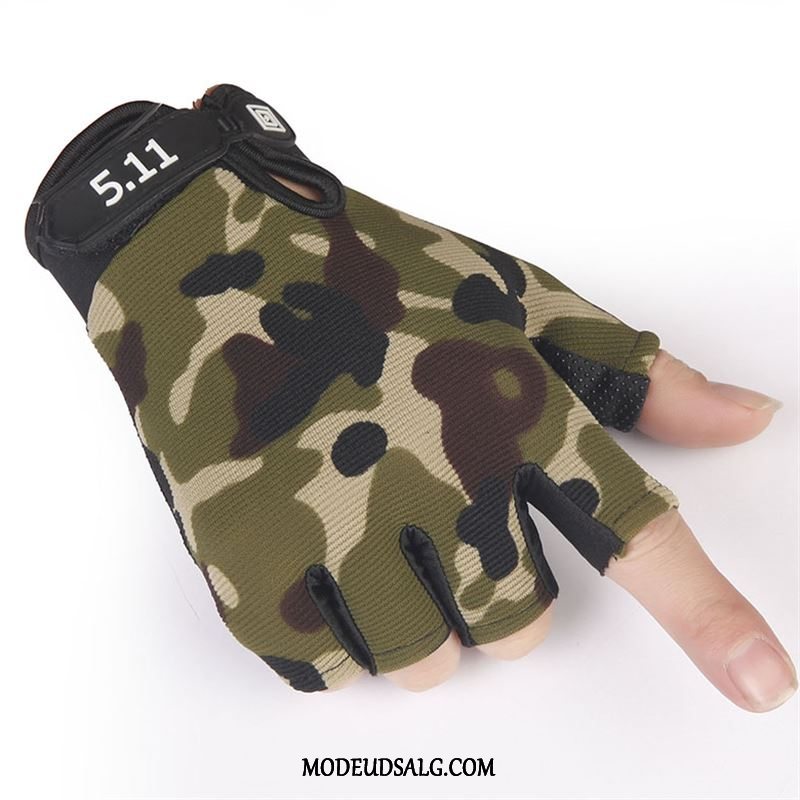 Handsker Herre Halvfinger Sommer Fitness Camouflage Solcreme