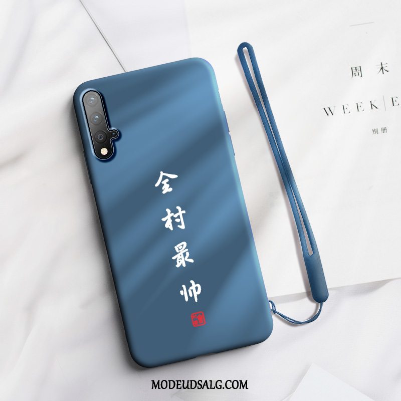 Honor 20 Etui Anti-fald Cover Kreativ Hængende Ornamenter Blå