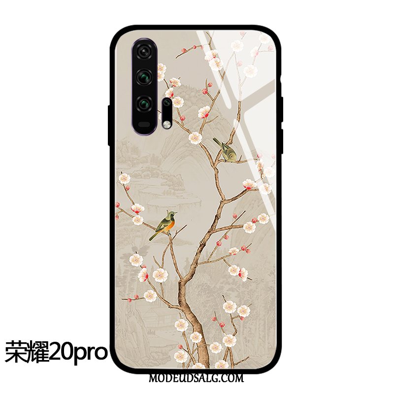 Honor 20 Pro Etui Beskyttelse Kinesisk Stil Glas Kreativ Trendy