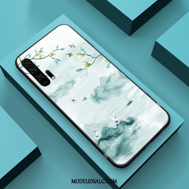 Honor 20 Pro Etui Blå Relief Alt Inklusive Kreativ Kinesisk Stil