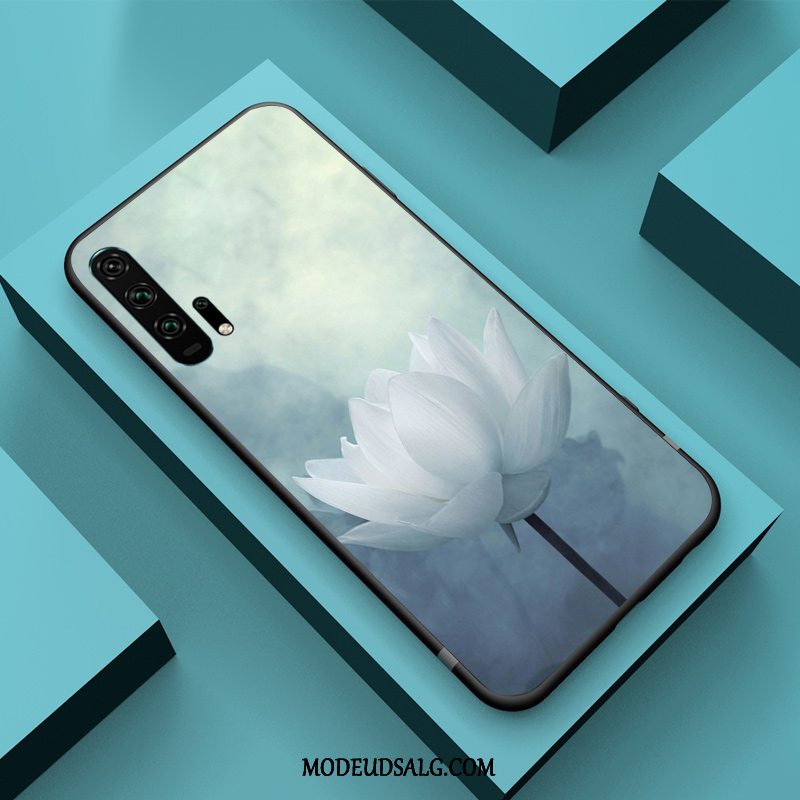 Honor 20 Pro Etui Blå Relief Alt Inklusive Kreativ Kinesisk Stil