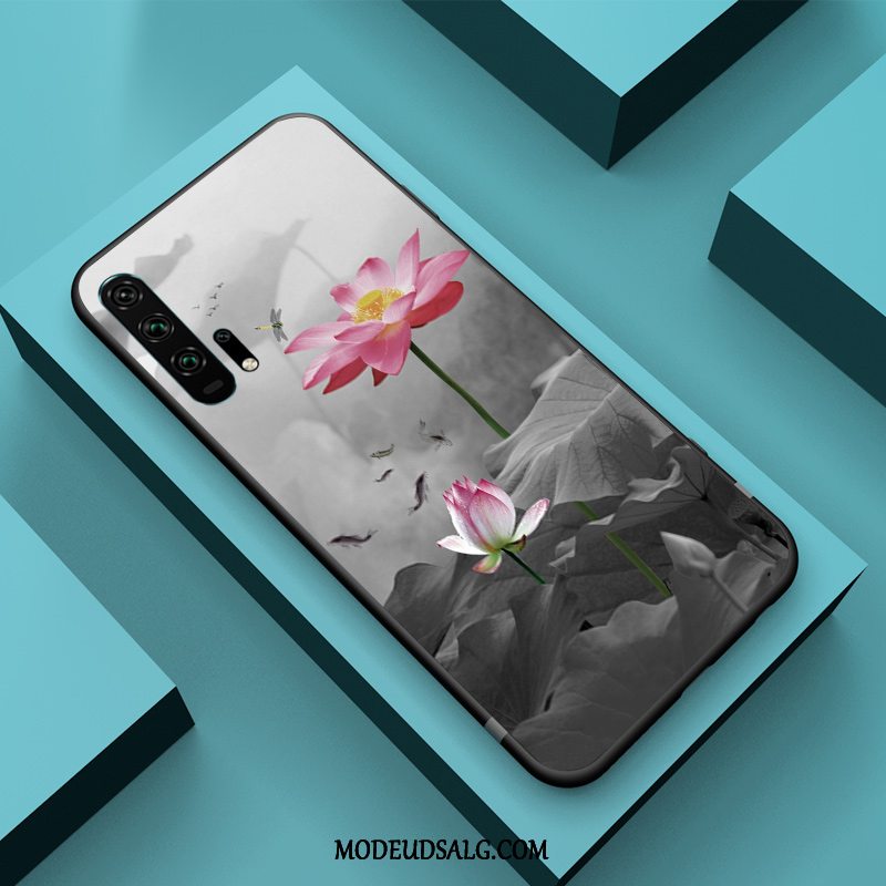 Honor 20 Pro Etui Blå Relief Alt Inklusive Kreativ Kinesisk Stil