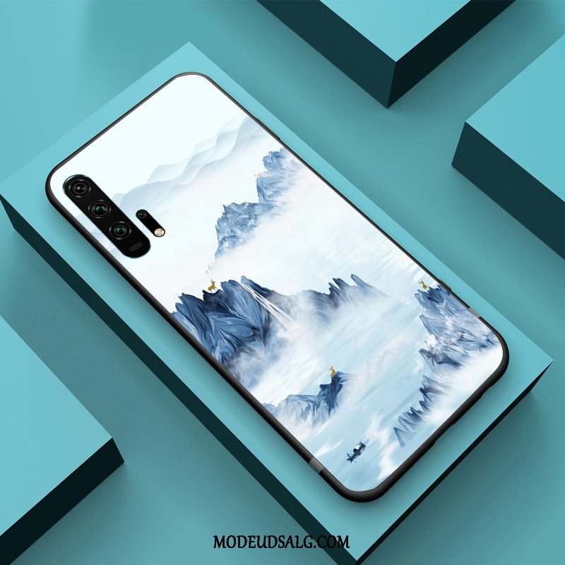 Honor 20 Pro Etui Blå Relief Alt Inklusive Kreativ Kinesisk Stil