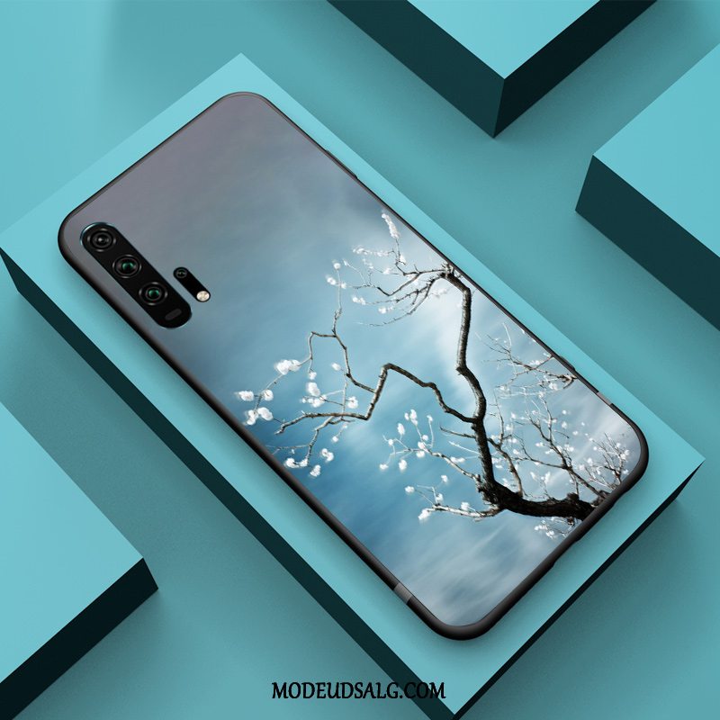 Honor 20 Pro Etui Blå Relief Alt Inklusive Kreativ Kinesisk Stil