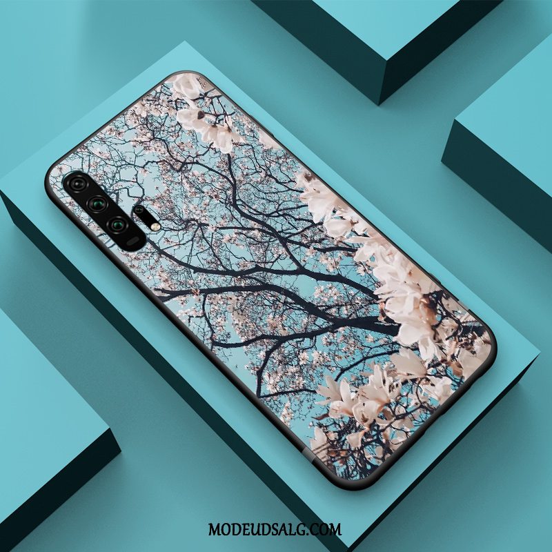 Honor 20 Pro Etui Blå Relief Alt Inklusive Kreativ Kinesisk Stil