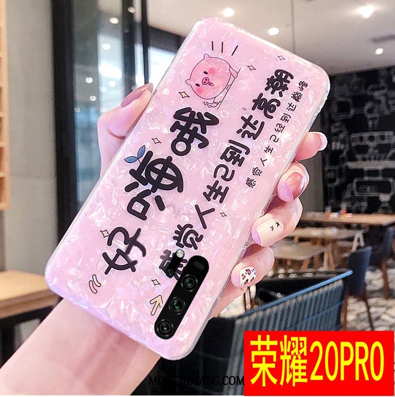 Honor 20 Pro Etui / Cover Shell Trendy Cartoon Lyserød Kreativ