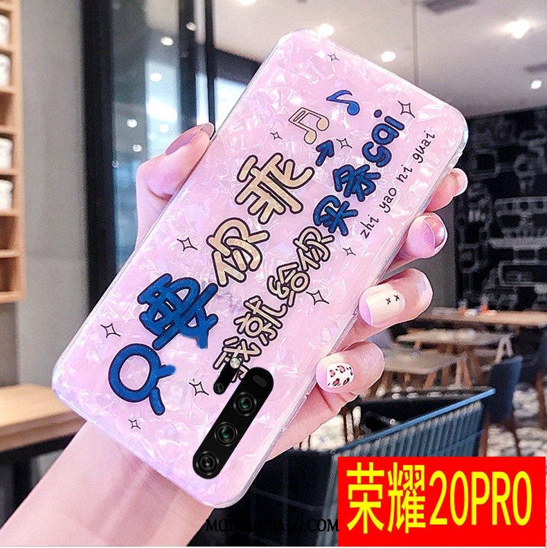 Honor 20 Pro Etui / Cover Shell Trendy Cartoon Lyserød Kreativ