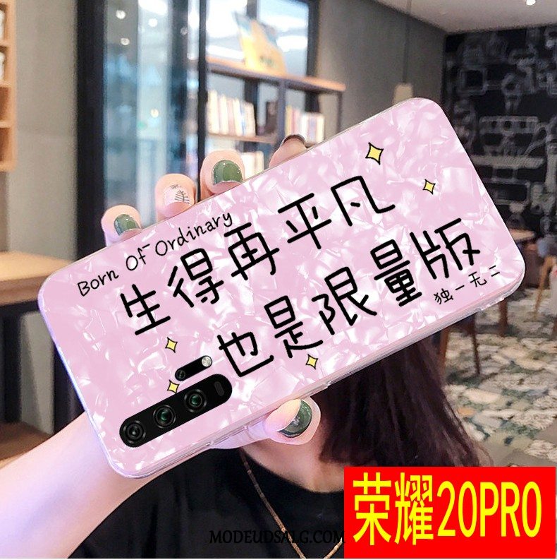 Honor 20 Pro Etui / Cover Shell Trendy Cartoon Lyserød Kreativ