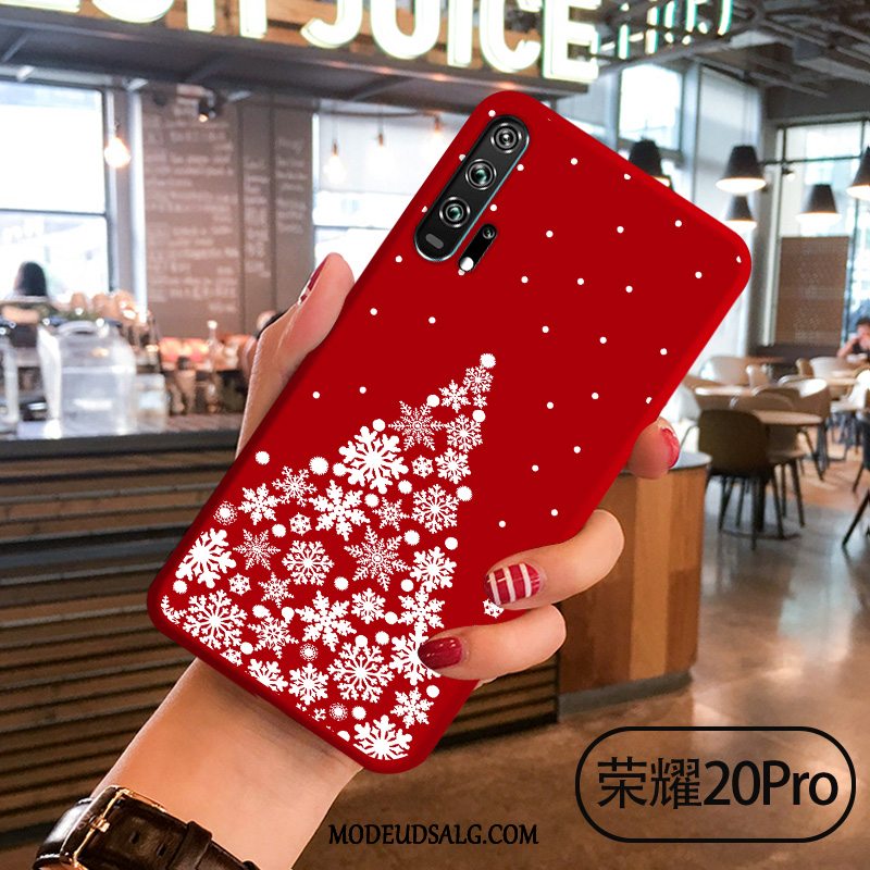 Honor 20 Pro Etui Kreativ Jul Sort Beskyttelse Cover