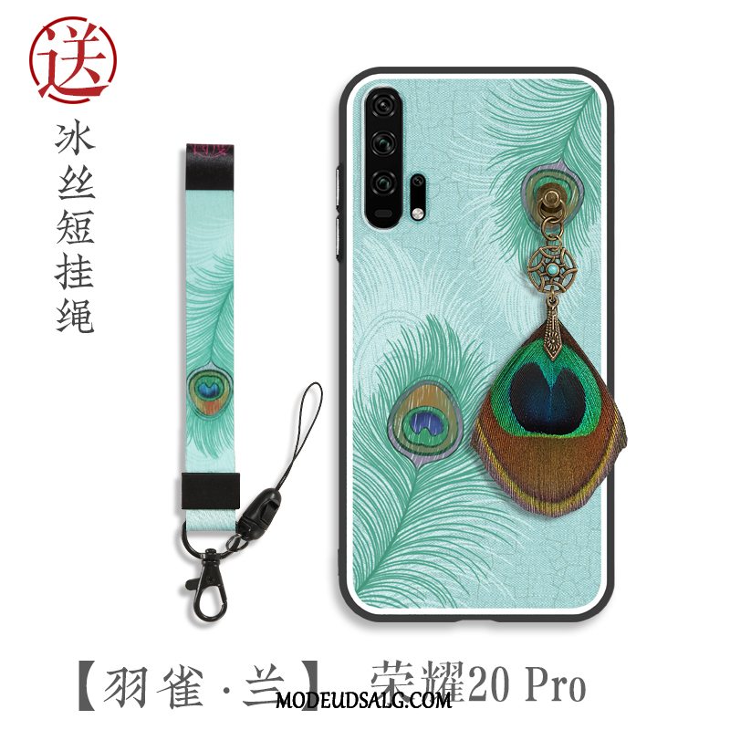 Honor 20 Pro Etui Påfugl Ny Cover Grøn Alt Inklusive