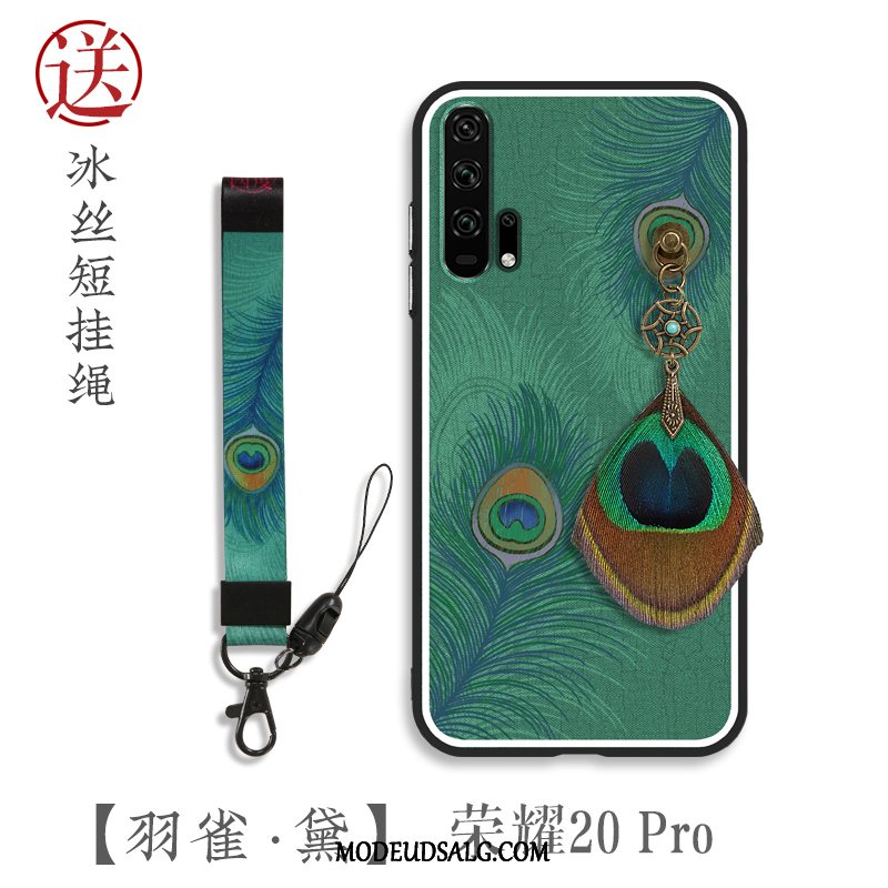 Honor 20 Pro Etui Påfugl Ny Cover Grøn Alt Inklusive