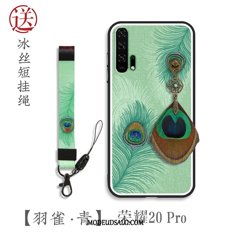 Honor 20 Pro Etui Påfugl Ny Cover Grøn Alt Inklusive