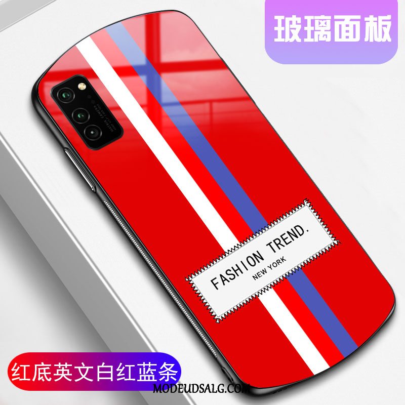 Honor 30 Pro Etui Hærdet Glas Sort Silikone Trendy Cover