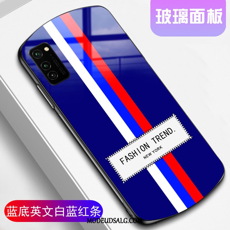 Honor 30 Pro Etui Hærdet Glas Sort Silikone Trendy Cover