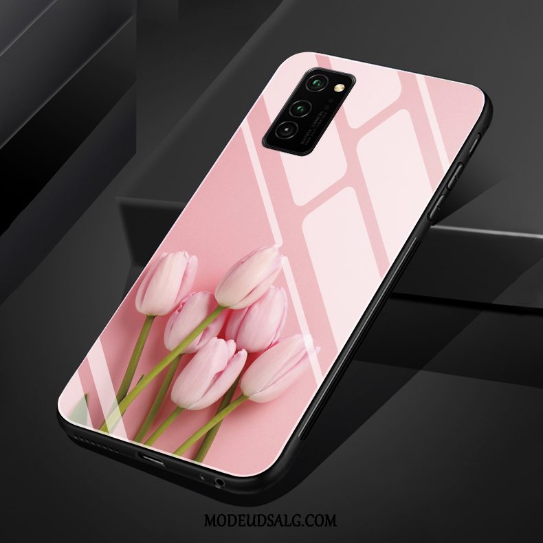 Honor 30 Pro Etui Lille Sektion Simple Glas Lyserød Silikone