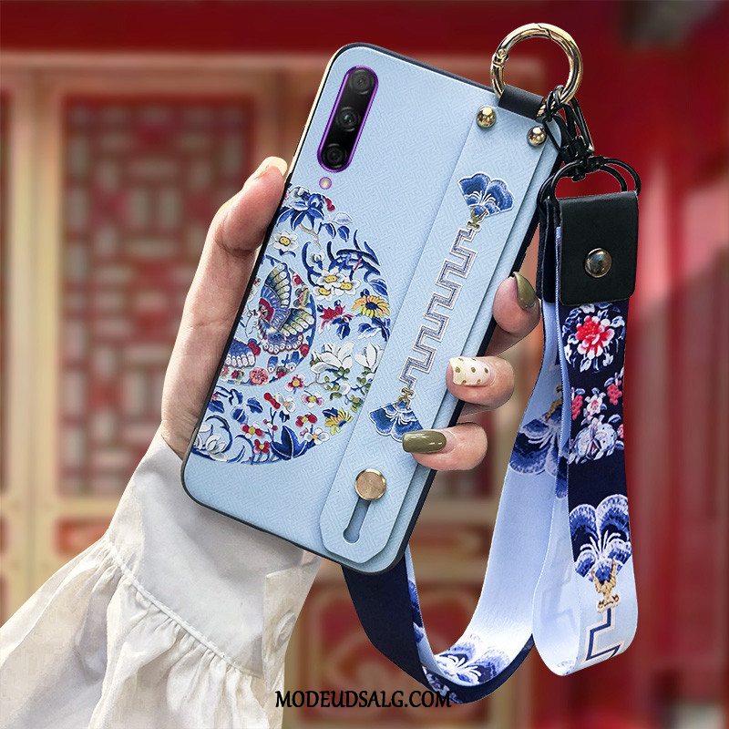 Honor 9x Pro Etui / Cover Anti-fald Silikone Beskyttelse Kinesisk Stil Rød