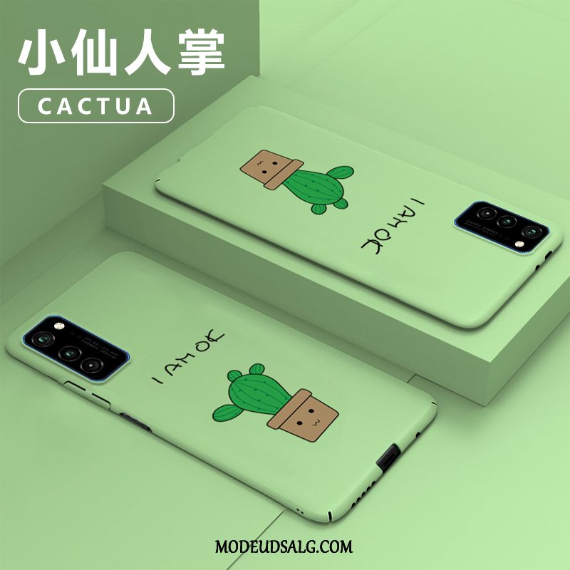 Honor View30 Pro Etui / Cover Kreativ Cartoon Beskyttelse Grøn Nubuck